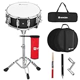 Snaredrum-Set, Anfänger, Studenten, Marschband, Snaredrum-Set mit Ständer, Drumstick-Halter, Snaredrum-Tasche, Gurt, Stummpolster, 5A Drumsticks, Schlagzeugtasten, 35,6 x 14 cm Vangoa