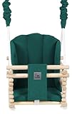 GB Babyschaukel Set für Zuhause und Garten | Holzschaukel | Kleinkindschaukel | Kindergartenschaukel | Kinderschaukel | Schaukelsitz | Holz | Swing ab 6M+ | Indoor Outdoor (Türkis)