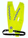 REALflex-V II Sicherheitskragen, Leuchtkragen, Überwurf, Reflektor-Kragen für Erwachsene mit Hüftgurt. Sichtbarkeit Verkehrssicherheit für Radfahrer, Senioren, Kinderwagen, Geschenk für Senioren