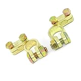 Batterieklemmen Massiv 12V 24V Typ STBK2 Autobatterie Solarbatterie Batterie Polklemmen Batteriepolklemmen Plus Minus Set (1 Paar)