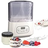 JMbpkduHs 1l Vollautomatischer Joghurtbereiter - Haushalt Temperatur Einstellbar Joghurt Maker - Multicooker Natto Fermenter - DIY Joghurt Maker Elektrisch