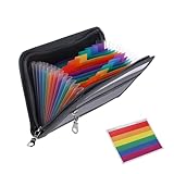 Fächermappe A6, Mappen Tasche für Ordner Unterlagen Reiseunterlagen Dokumenten Organizer Mappe mit Fächern Dokumententasche Dokumentenmappe A6 Unterschriftenmappe Schulsachen Folder Urkundenmappe