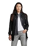 G-STAR RAW Damen Minor Trenchcoat, Schwarz (dk black D22991-D389-6484), S