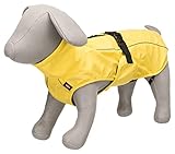 TRIXIE Regenmantel Vimy für Hunde XL gelb – Hunde-Regenjacke mit reflektierenden Elementen für mehr Sicherheit im Dunkeln – bequem & verstellbar - 7979