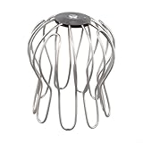 Vasiumic Edelstahl-Dachrinnenschutz, Sieb für Regenrohre, Dach, Bodenablauf, Balkonablaufabdeckung, entworfen, um Blätter und Schmutz effektiv zu blockieren (90–105 mm)