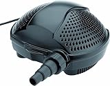 Pontec 50855 PondoMax (Eco 5000) Filterpumpe Teich, Wasserfall, Filteranlage, Teichpumpe für Außen, Energieeffiziente Bachlaufpumpe zur Filtereinspeisung, 10 m Kabel, Schwarz