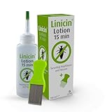 Linicin Lotion mit Läusekamm (100 ml) - Läusemittel zur Behandlung von Kopfläusen, inkl. Läusekamm | Schonend für die Kopfhaut