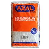 Axal Regeneriersalz in Tablettenform, 25 kg zur Wasserenthärtung Axal Salztabletten