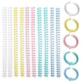 QOPZUJI 10 Stück Plastikbindekamm 12 mm 30 Loch Plastikbindekamm zum Binden Spiralkamm für Papier Plastikkamm Bindering für DIY Notizbücher