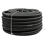 Poolschlauch 30 m Solar - UV-beständig & flexibel - 38 mm Durchmesser - Schwarzer Solarschlauch für effiziente Poolheizung