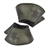 Luftschlauch Aufsitzmähe,2 Stück 15x6.00-6 Reifenschlauch Schlauch mit Winkelventil TR87 für Rasentraktor Aufsitzmäher Schubkarren Mäher Handwagen