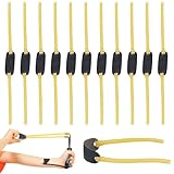 ZOCONE 12 Stück Steinschleuder Gummi Rund Gummischlauch Steinschleuder Gummiband Stark Schleuder Gummi Ersatzgummi für Fteinschleuder Slingshot Gummi Bänder 13.5cm für Steinschleudern Erwachsene