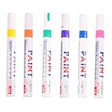 CORHAD 6Stücke Auto Lackstift Farben Wasserfester Reparaturstift für Lösung für Fahrzeuglackierungen