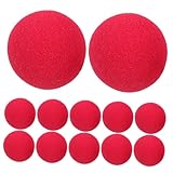Abaodam 25Stücke Clown Nase Cosplay Zubehör Rote Clown Requisite für Kostüm Events Halloween Bühnenaufführungen und Partys Passt für Nasengrößen