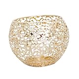 DIYEAH Romantischer Kerzenhalter aus Goldenem Eisen Geometrisches Design Vielseitig als Deko und Stabkerzenhalter für Zuhause Hochzeit und Dinner Eleganter Retro kerzenständer für