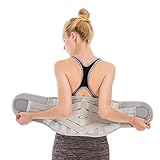 Rückenorthese, Lordosenstütze, Rückenstützgürtel zur Linderung von Rückenschmerzen, Bandscheibenvorfall, Ischias, Skoliose, atmungsaktives Materialdesign zur Unterstützung von Männern und Frauen