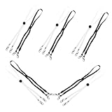 WATIIFUFU 10Stücke Winddichte Hutbänder mit Clips Abnehmbare Kinnschnüre für Hüte Vielseitig Einsetzbar für Gesichtsmasken und Handschuhe für Schule Büro und Outdoor Aktivitäten