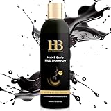 HB Dead Sea Minerals 400ml Totes Meer Shampoo zur effektiven Kopf- und Haargesundheit - Meersalz Haarshampoo tiefenreinigend - Meer-Salz Schlamm Shampoo, Dead Sea Shampoo