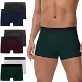 NAWOBAM Boxershorts Herren 6 Pack Baumwolle Unterhosen Männer Ohne Kratzenden Zettel Retroshorts Unterwäsche Boxer Mehrfarbig XL