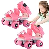 COMFOLIVING Rollschuhe für den Außenbereich, Rollschuhe für Anfänger mit 4 Rädern, einfach zu bedienen, einfaches Design für Jungen, Mädchen, Tochter, Sohn, Bruder, Schwester.