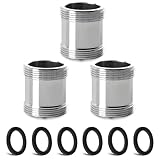 3 Stück Wasserhahn Adapter Set, CNYMANY Adapter Set für Küchenbelüfter Erhöhen Männlich M22mm auf Männlich M22mmFeine Gewinde Spültisch-Wasserhahn-Adapter Anschluss eines Gartenschlauch Wasserfilters