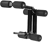 Bad Company optionales Zubehör für die Hantelbank BCA-49 I Beinstrecker und -beuger für die mehrfach verstellbare Trainingsbank in verschiedenen Farben (Schwarz)