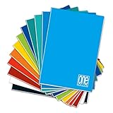 Blasetti One Color - A4-Heft, Maxi-Hefte mit Jolly Page, Packung mit 10 Stück, Papier 80g, einfarbiger Einband - Lineatur 10M, 10mm Karos für 1. Klasse