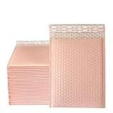 Versandtaschen Luftpolster 100 Stück blaue Luftpolsterfolie, gepolsterte Versandumschläge, Poly for Verpackung, selbstdichtende Versandtasche, Luftpolsterfolie PolsterumschläGe(Light pink,11 * 15cm)