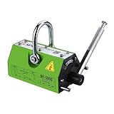 CSPJPIZIYB Permanentmagnetheber, Magnete Stark Spreizer mit Entriegelung, 300 Kg, 400 Kg, 600 Kg Tragkraft, zum Heben von Stahlplatten, Rundstahl(300kg/660lb)