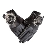 Homoyoyo 1 Paar Touchscreen Warmhandschuhe Winterhandschuhe Für Damen Vorbereitungshandschuhe Damen Fingerlose Pelz Wärmedämmhandschuhe Hände Touchscreen Handschuhe Warme