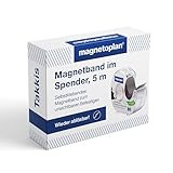 magnetoplan Takkis Magnetband, selbstklebend | im Handabroller | BxL 19mmx5m | Magnetklebeband für Moderation und Präsentation | Magnetstreifen für Büro, Schule und Zuhause