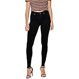 ONLY Damen Onlpower Life Mid Ph Up Sk Bb 3659 Noos Jeans, Schwarz, M / 30L EU