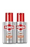 Alpecin Tuning-Shampoo - 2 x 200 ml - Das schwarze Coffein-Shampoo für graue Haare | Kräftige Farbpigmente halten dunkle Haare dunkel