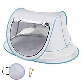 Baby-Sonnenzelt, leichtes Baby-Schattenzelt, Polyester, Netzgewebe, Outdoor-Sonnenschutz für Picknick, Spielen, Park, Reisen, Hinterhof, Camping, Urlaub und Angeln am See, 110 x 70 x 50 cm