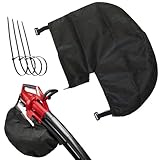 Helilyco Ersatz Fangsack für Einhell GE-CL 36 Li E-Solo und Gardenic Laubsauger Vliesstoff mit Ovalanschluss & 4 Kabelbinder