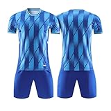 Generisch Benutzerdefiniert Fußball Trikot, Personalisierte Customizable Trikot Mit Namen Kinder, Individuelles Fussball Shorts Socken Benutzerdefiniertes Jungen Herren Set (One Size, E-2)