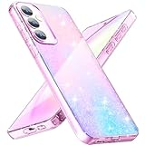 Eherui Glitzer Hülle für Samsung Galaxy A54 5G, Transparent Handyhülle Bling Weiche TPU Silikon Stoßfest Kratzfest Schutzhülle für Frauen und Mädchen für Galaxy A54 5G, Durchsichtig
