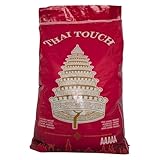 Thai Touch Jasmin Reis Grad AAAAA 18 kg Langkornduftreis, für asiatische, thailändische, japanische & vietnamesische Gerichte, ideal für Thai Curry mit Gemüse & Khao Pad Gai, höchste Qualität