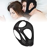 Anti Schnarchen Kinnriemen, Anti Snoring Chin Strap, Antischnarch Band, Schnarchstopper Anti Schnarchen, Schnarchlösung, Für Schnarchen, Reduktion Snore Relief Kinnriemen,Schwarz, 2022 Aktualisierung