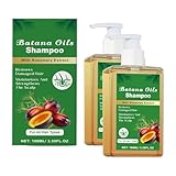 QGuoJie Batana-Öl-Shampoo mit Rosmarinextrakt – 100 ml, natürliche Behandlung gegen Haarausfall, repariert krauses und geschädigtes Haar für dickeres, kräftigeres Haar – nährende Kopfhautpflege (2)