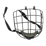 NONGYU Metall-Netz-Gesichtsschutz, Eishockey-Helm, Vollvisierhelm, Weitfeldschutz, Eishockey, Baseball, Gesichtsschutz