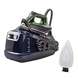 Rowenta Silence Steam Pro 2800 W + Anti-Glanz-Bügelsohle, exklusives Set mit Bügelstation und Anti-Glanz-Sohle, 8 bar, Dampfstoß von 600 g/min, desinfiziert Ihre Kleidung, DG9248MAN
