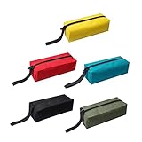 HOMSFOU 5 Stück Wasserdichte Reißverschluss -Werkzeugtasche Beutel reisen Reißverschlusstasche aus Oxford-Stoff tragbare Werkzeugtasche 600d Oxford-Stoff