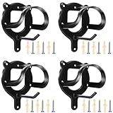 JCTEEY 4 Stück Pferde Zaumzeughalter, Metall Trensenhalter Pferd, Sattelhalter Pferd mit Rohren und Schraube, Haken Pferd Tack, Halterung Zaumzeug für Hilfszügel, Führstricke, Sattelkammer, Stall