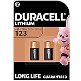 DURACELL CR123 (2 Stück) CR 123 High Power Lithium Batterie 3V (CR123A / CR17345)