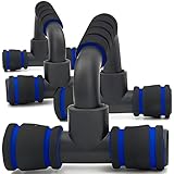 Retoo Liegestützgriffe 2er Set Push-Up Bars Rutschfeste Griffe Liegestütze Pushup Bars für Muskeltraining und Krafttraining in Schwarz