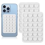 2 Stück Silikon Saugnapf Handyhalter,Phone Sticky Grip Flexibel Set,Vielseitig Einsetzbar Selbstklebende Saugnapf Handyhülle Handy Saugnapfhalterung Saugnapfmatte für Mobile Handys für Alle Handyy