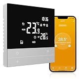AVATTO Thermostat für Wasser Fußbodenheizung Smart WiFi Thermostat Programmierbar Raumthermostat Unterstützen Alexa, Google Home Sprachsteuerung und Smart Life App Fernbedienung (2.4GHz-WiFi)