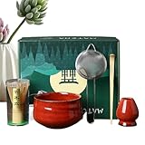 Matcha-Schüssel und Matcha-Schüssel, Matcha-Schüssel, Set mit 5 Matcha-Schalen und Schneebesen für Matcha-Maschine, Matcha-Zubehör, Schneebesen und Matcha-Schüssel für den täglichen Gebrauch, Zuhause