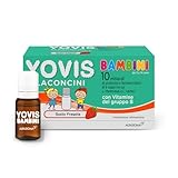 YOVIS Kinder Flaschen, Probiotika für das Darmwohlbefinden mit den Vitaminen B6 und B12, 10 Milliarden lebende Milchfermente, geeignet für Kinder von 3 bis 14 Jahren, 10 Flaschen, Erdbeergeschmack